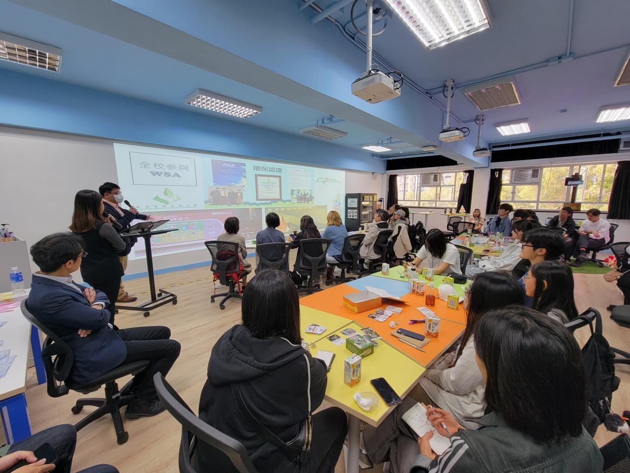 本校公民及國民教育組統籌伍億浩老師分享學校環保政策