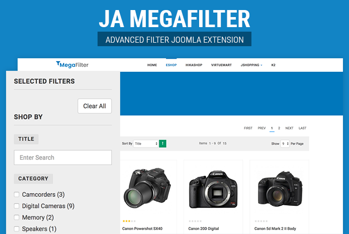 Advanced Joomla Filter extension released - JA