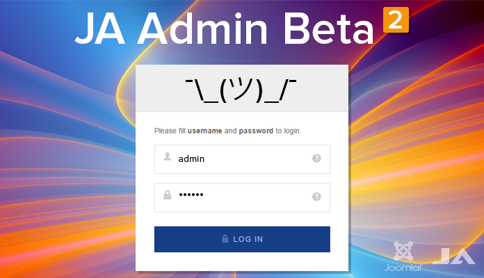 JA Admin - Live Demo available now & Beta 2